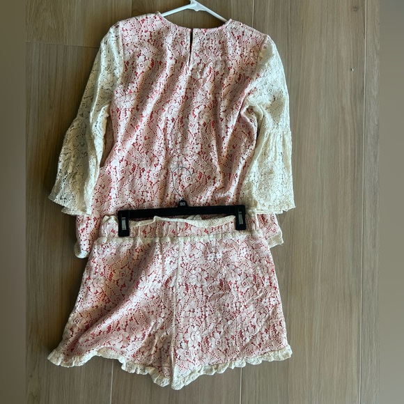 L Love Coral Lace Two Piece Set - Picture 7 of 7